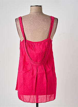 Top col carré sans manche rose I.CODE (By IKKS) femme