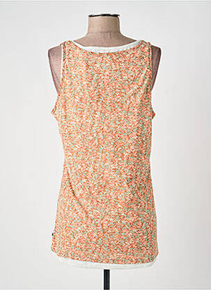 Débardeur coupe cintrée sans manche orange MAISON SCOTCH femme