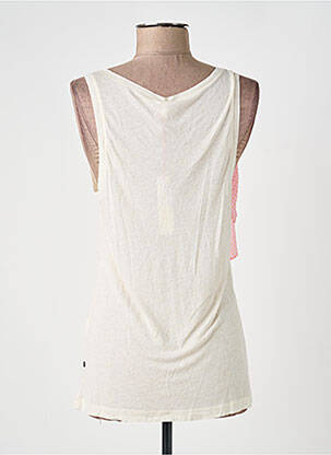 Débardeur col rond sans manche blanc I.CODE (By IKKS) femme