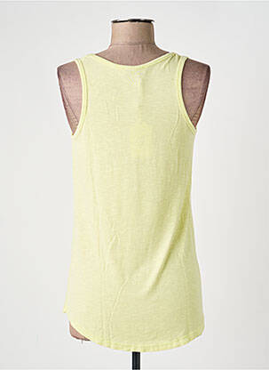 Débardeur stretch sans manche jaune PAKO LITTO femme