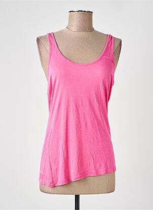 Débardeur coupe cintrée sans manche rose I.CODE (By IKKS) femme