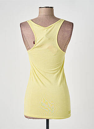 Débardeur coupe cintrée sans manche jaune I.CODE (By IKKS) femme