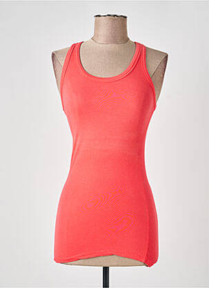 Débardeur stretch sans manche orange PAKO LITTO femme