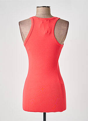 Débardeur stretch sans manche orange PAKO LITTO femme