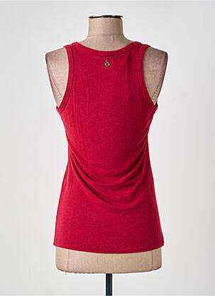 Débardeur stretch sans manche rouge PAKO LITTO femme
