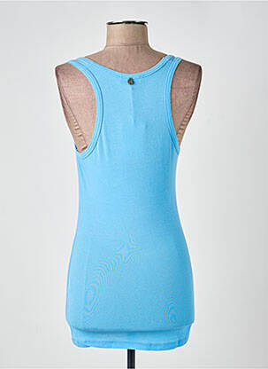 Débardeur stretch sans manche bleu PAKO LITTO femme