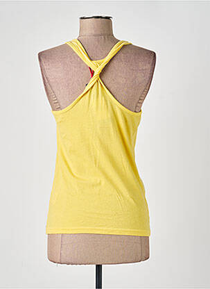 Débardeur coupe cintrée sans manche jaune FIRETRAP femme