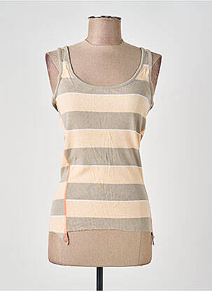 Débardeur coupe cintrée sans manche gris FIRETRAP femme