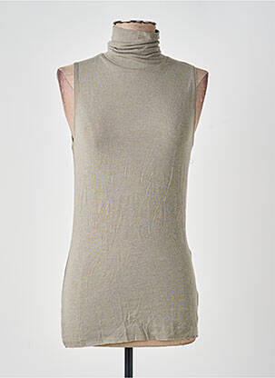 Top stretch sans manche gris PAKO LITTO femme