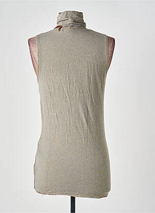 Top stretch sans manche gris PAKO LITTO femme