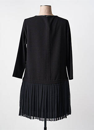 Robe mi-longue manches longues manches longues noir I.CODE (By IKKS) femme