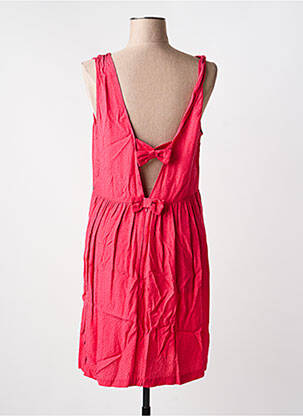 Robe mi-longue imprimé fantaisie sans manche rose I.CODE (By IKKS) femme