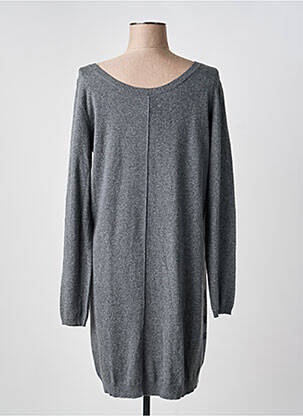 Robe pull coupe droite manches longues gris I.CODE (By IKKS) femme