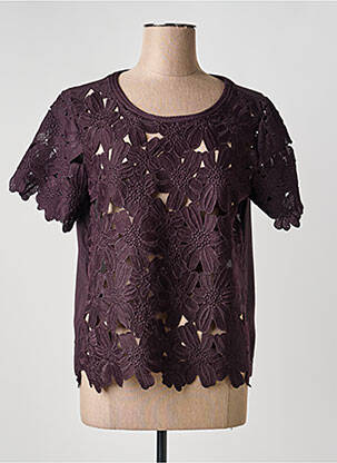 Top manches courtes manches courtes violet I.CODE (By IKKS) femme