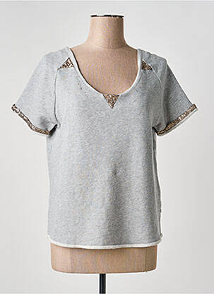 Top manches courtes manches courtes gris I.CODE (By IKKS) femme