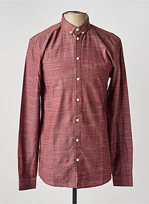 Chemise manches longues imprimé fantaisie rouge MINIMUM homme