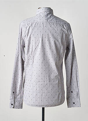 Chemise manches longues imprimé fantaisie gris DSTREZZED homme