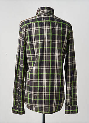 Chemise manches longues imprimé carreaux marron FIRETRAP homme