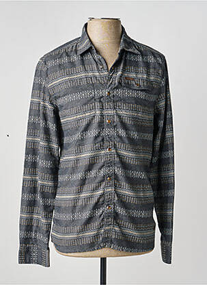 Chemise manches longues imprimé fantaisie gris FIRETRAP homme