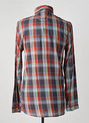 Chemise manches longues imprimé carreaux orange FIRETRAP homme