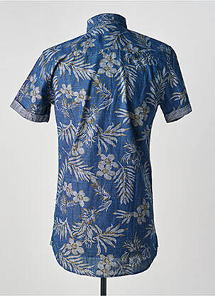 Chemise manches courtes imprimé fantaisie bleu MINIMUM homme