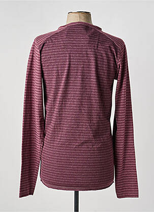 T-shirt coupe cintrée manches longues violet DSTREZZED homme