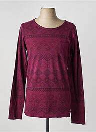 T-shirt coupe cintrée manches longues violet DSTREZZED homme