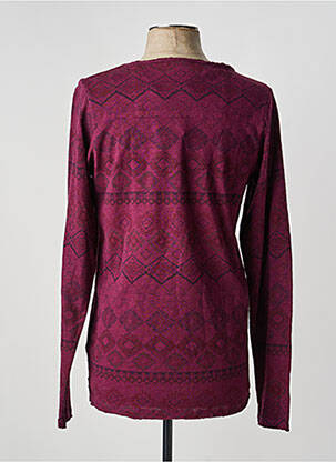 T-shirt coupe cintrée manches longues violet DSTREZZED homme