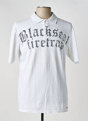 Polo coupe droite manches courtes blanc FIRETRAP homme