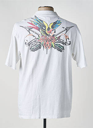 Polo coupe droite manches courtes blanc FIRETRAP homme