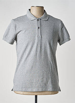 Polo stretch manches courtes gris LEEYO homme