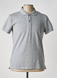 Polo stretch manches courtes gris LEEYO homme