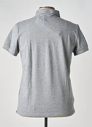 Polo stretch manches courtes gris LEEYO homme