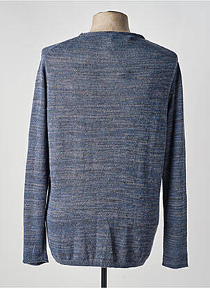 Pull col rond manches longues bleu DSTREZZED homme