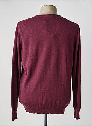 Pull col v manches longues violet DSTREZZED homme