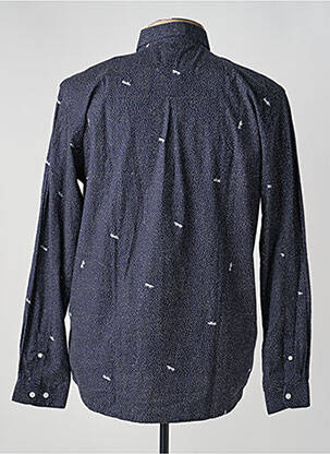 Chemise manches longues imprimé fantaisie bleu MINIMUM homme