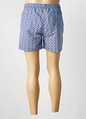 Short de bain tissage popeline bleu DSTREZZED homme