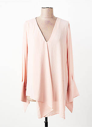 Tunique manches longues tissage crêpe rose IMPERIAL femme