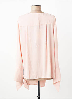 Tunique manches longues tissage crêpe rose IMPERIAL femme