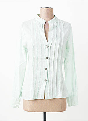 Chemisier coupe cintrée manches longues vert LULUCASTAGNETTE femme