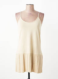 Tunique manches longues col rond beige NINATI femme
