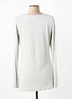 T-shirt manches longues manches longues gris IKKS femme