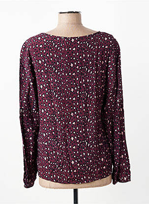 Blouse col rond manches longues violet PAKO LITTO femme