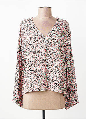Blouse manches longues manches longues beige I.CODE (By IKKS) femme