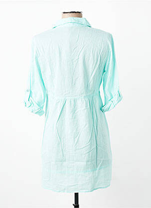 Tunique manches longues col chemisier bleu VERO MODA femme