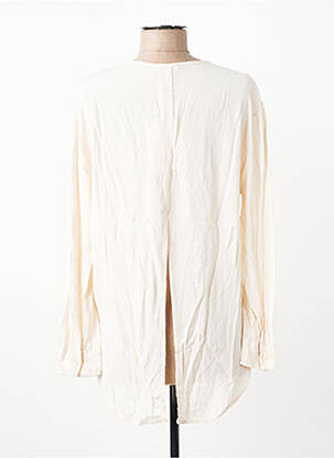 Tunique manches longues tissage crêpe beige PLEASE femme