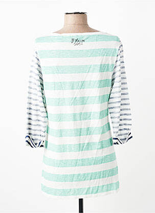 T-shirt manches 3/4 manches 3/4 vert MAISON SCOTCH femme