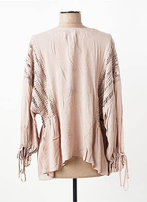 Blouse légère et transparente manches 3/4 beige IMPERIAL femme