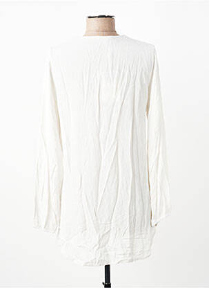 Tunique manches longues tissage crêpe blanc PLEASE femme
