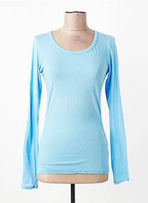 T-shirt manches longues manches longues bleu PAKO LITTO femme